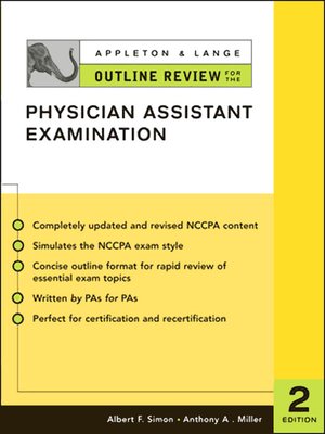 cover image of Appleton & Lange Outline Review for the Physician Assistant Examination